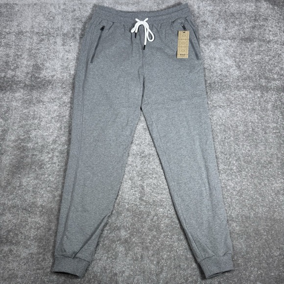 Puli Joggers Men's XL Gray Tapered Leg Athleisure Sweatpants Zippered Pockets - Picture 1 of 7